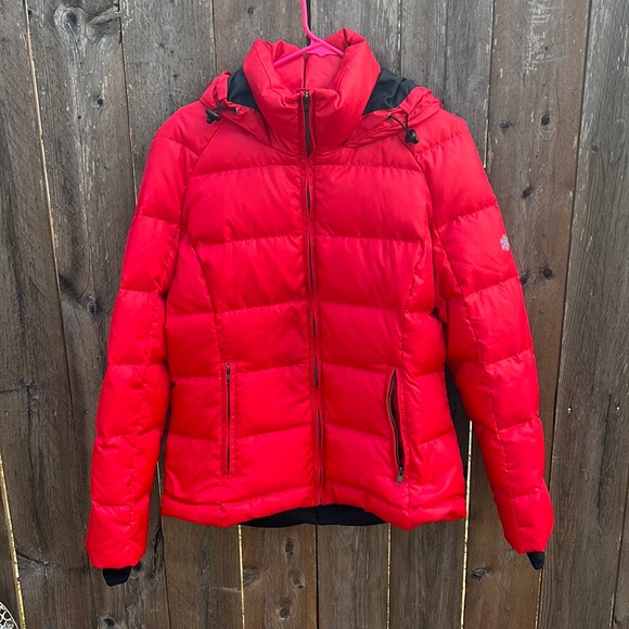 Skea Jackets \u0026 Coats | Crystal by Skea Duck Down Womens Red Ski Jacket Size Large | Color: Red | Size: L | Muratdogru23's Closet